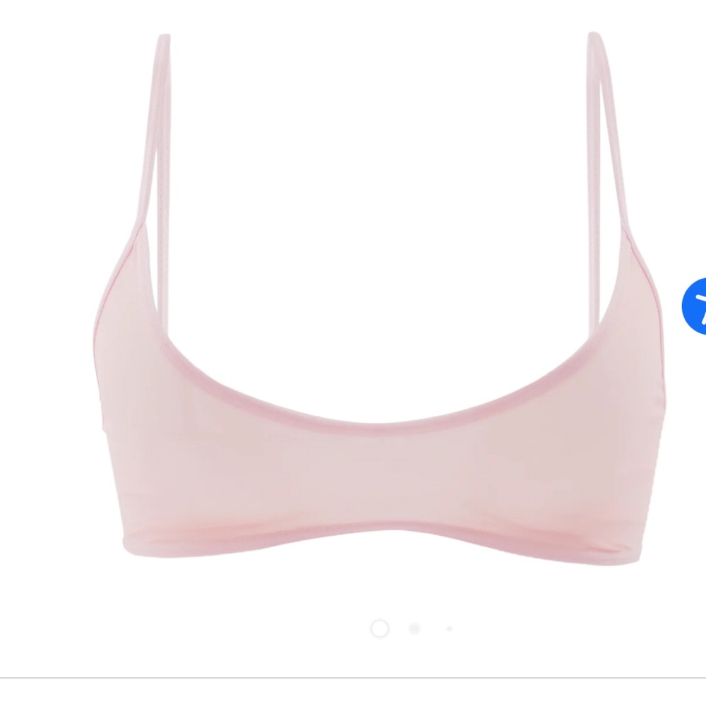 Davis active baby pink mesh bralette